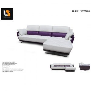 Vittorio High Back Chesterfield Leather Sofa