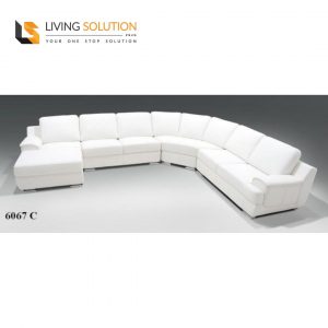 6067 Corner Half Leather Sofa Singapore