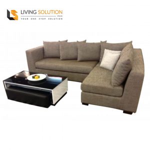 Ether L Shape Fabric Sofa Singapore