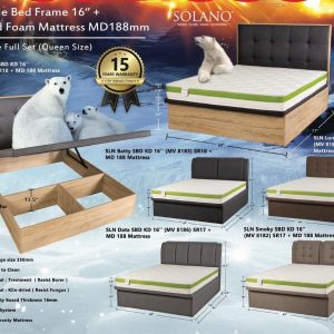 Solano Mattress and Storage Bed Frame Package