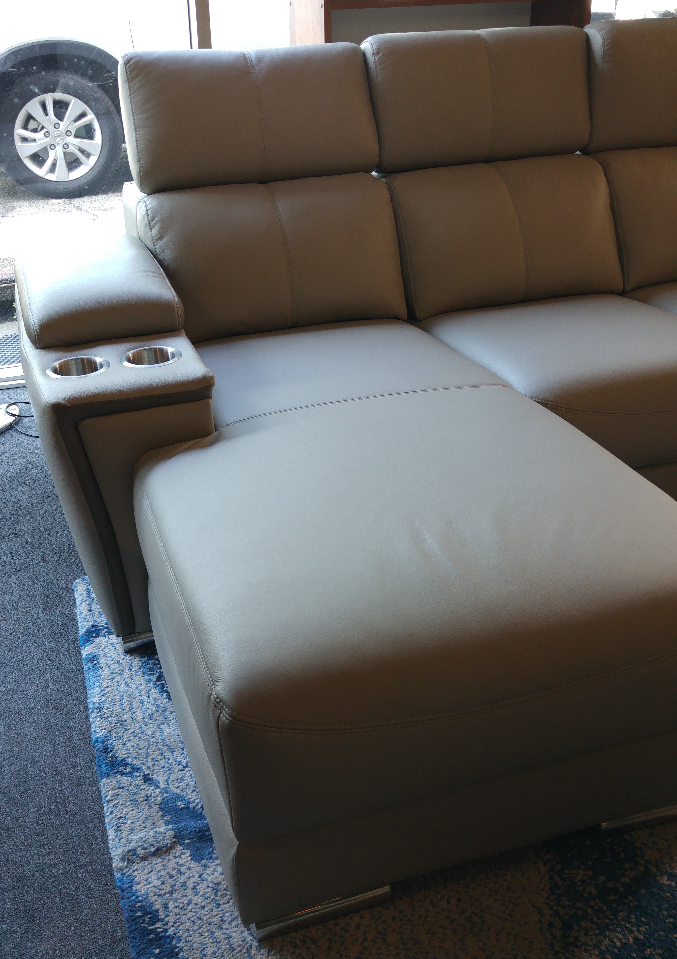 Tiffab II Half Leather Corner Sofa 2 Tiffab II Half Leather Corner Sofa