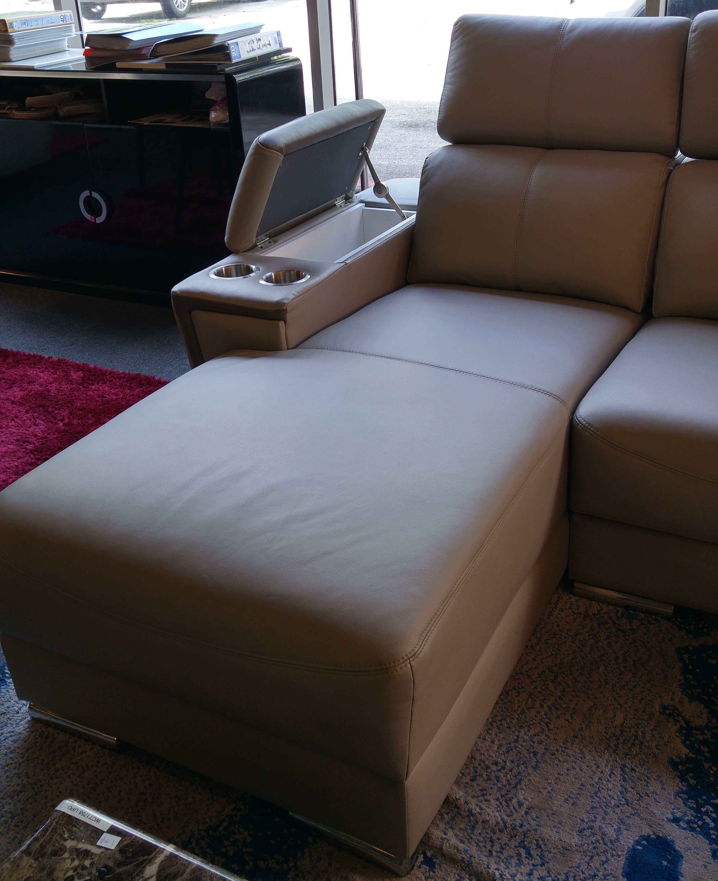 Tiffab II Half Leather Corner Sofa 3 Tiffab II Half Leather Corner Sofa