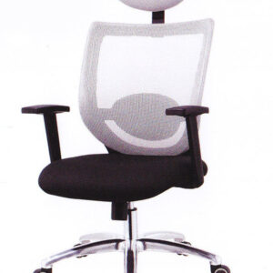High Back White Mesh Black Executive Chair