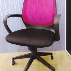 Hot Pink Mesh Black Office Chair