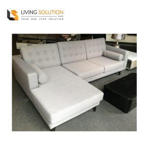 Lynnette L Chaise Fabric Sofa Singapore