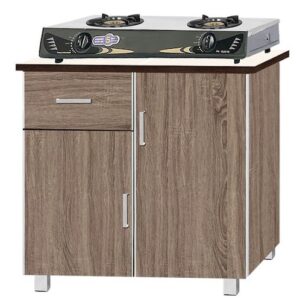 Ross Kitchen Cabinet Gas Stove, Kitchen Table for Gas Stove, Kitchen Gas Table with Storage