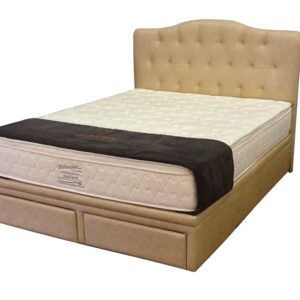 Pink Kapur Storage Bed Frame