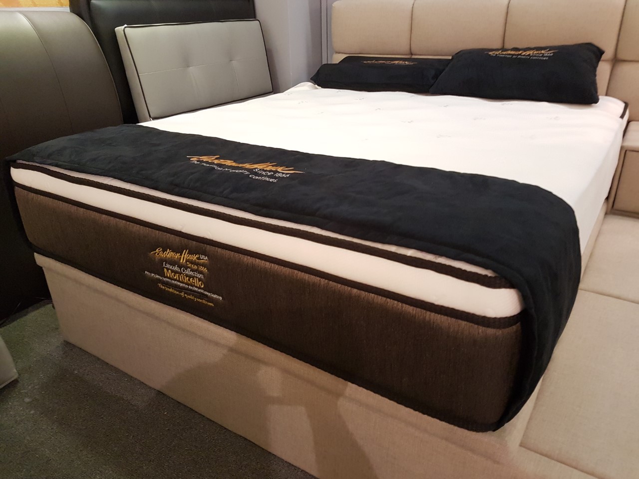 Eastman House Monticello Negative Ion Natural Latex Quilting Individual Pocket Spring Mattress
