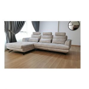 Ace Adjustable Sliding Backrest Half Leather Mastrotto Italia Leather Leather Sofa