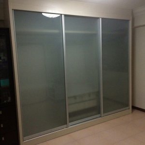 Customised Glass Sliding Wardrobe