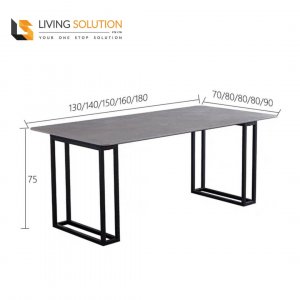 HEXAS SINTERED STONE DINING TABLE