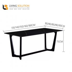 Rigel Sintered Stone Dining Table