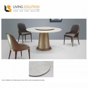 Jamie Round Sintered Stone Dining Table