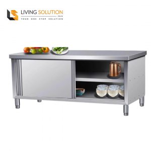 304 Stainless Steel Sliding Kitchen Cabinet