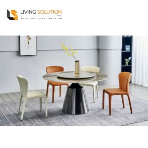 Globis Round Sintered Stone Dining Table