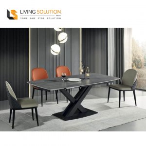 Jara Sintered Stone Extendable Dining Table