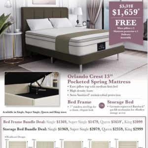 Orlando Crest Maxcoil Mattress Package