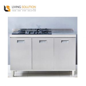 120cm Stainless Steel Kitchen Cabinet with Stove Cut