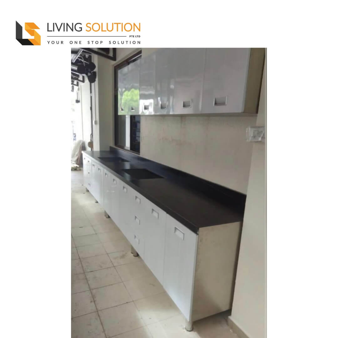 Sintered-Stone-Stainless-Steel-Kitchen-Cabinet-3 Sintered Stone Top Stainless Steel Kitchen Cabinet