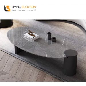 Atlantis Designer Sintered Stone Coffee Table Grey Legs