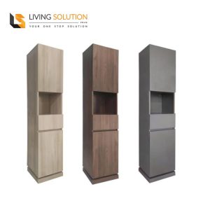 Eli Tall Vanity Storage Cabinet Rotating Mirror