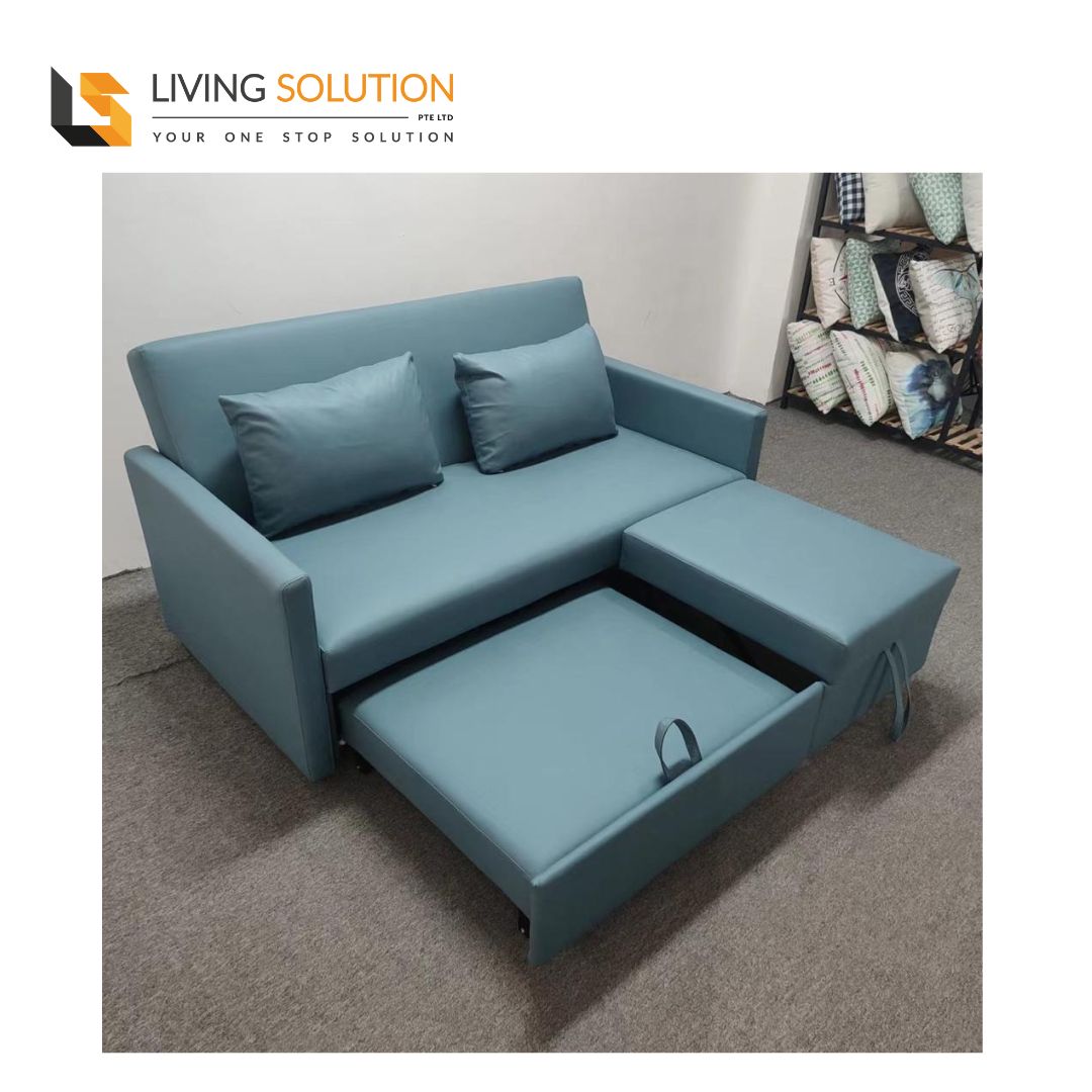 Hagen Sofa Bed (3) Hagen Fabric Pull Out Sofa Bed Singapore