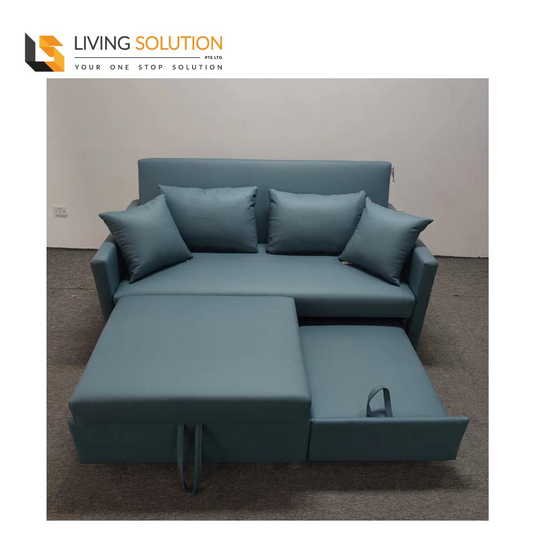 Hagen Sofa Bed (4) Hagen Fabric Pull Out Sofa Bed Singapore