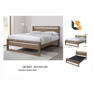 QB 8003 Solid Rubber Wood Bed Frame only