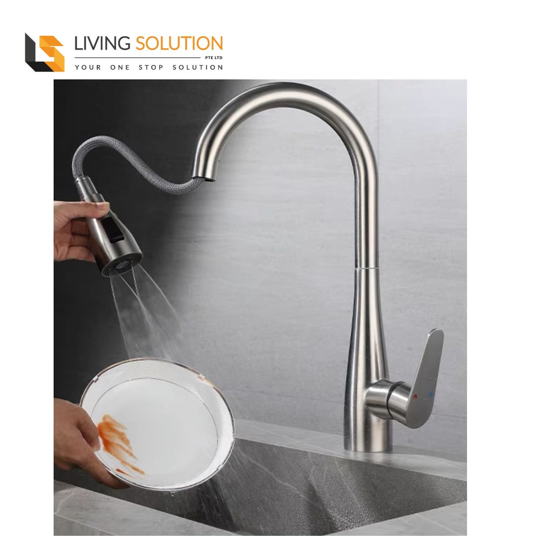 304 Stainless Steel Pull Out Kitchen Sink Tap 304 Stainless Steel Pull Out Kitchen Sink Tap