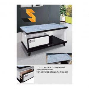 Zoa Gloss Sintered Stone Top Coffee Table