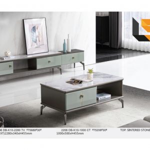 Awa Gloss Sintered Stone Top TV Console