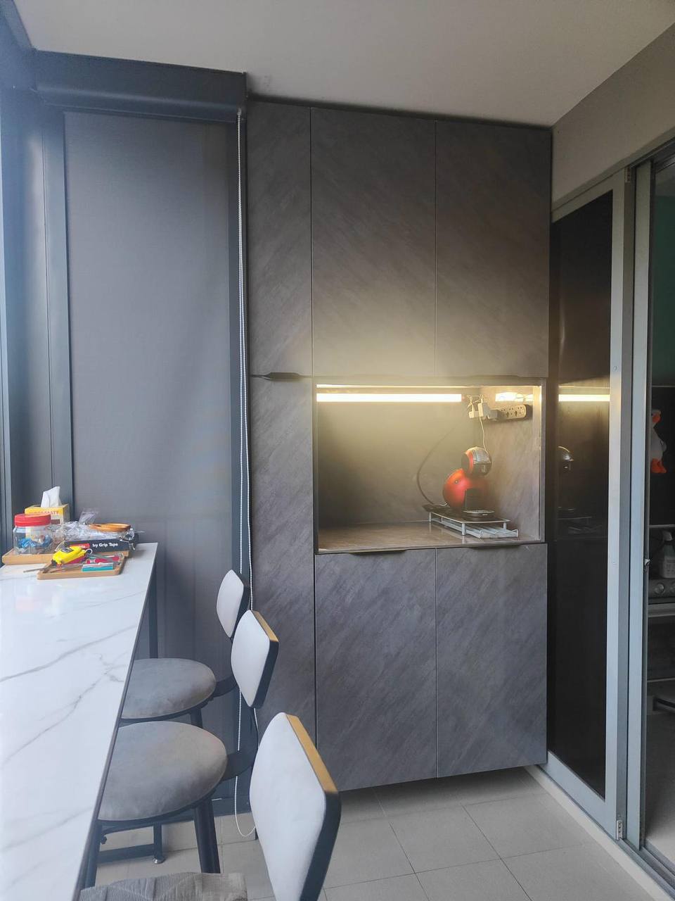 Coloured Customised Stainless Steel Outdoor Storage Cabinet Balcony