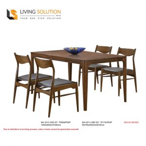 Emila Wooden Dining Table or Set
