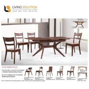 Ian Wooden Extendable Dining Table or Set