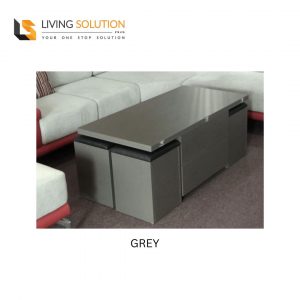 Tahi Multi Functional Lift Top Coffee Table in Grey Colour