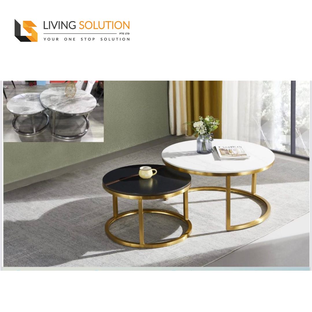Deva Cultured Marble Top Sintered Stone Top Coffee Table Set Deva Cultured Marble Top Sintered Stone Top Coffee Table Set