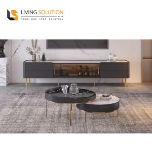 Alia Sintered Stone Top Coffee Table TV Console