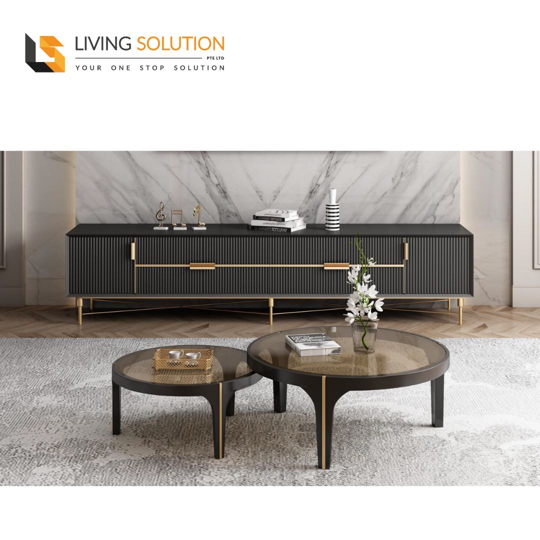 Basel Sintered Stone Top Coffee Table TV Console Basel Sintered Stone Top Coffee Table TV Console