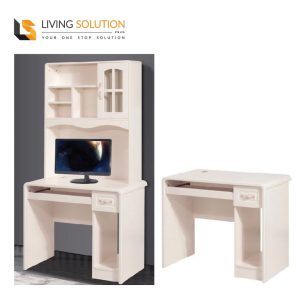 Lari 90cm Study Table with Open Shelving and Compartment