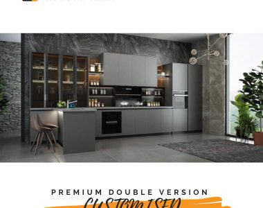 PREMIUM MODULAR STAINLESS STEEL COLOURED KITCHEN CABINET