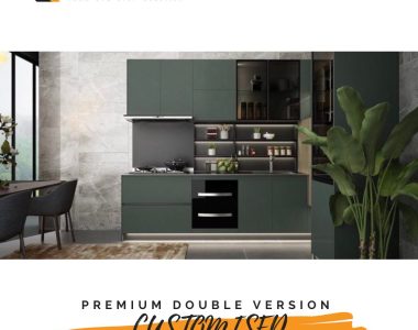 PREMIUM MODULAR STAINLESS STEEL COLOURED KITCHEN CABINET