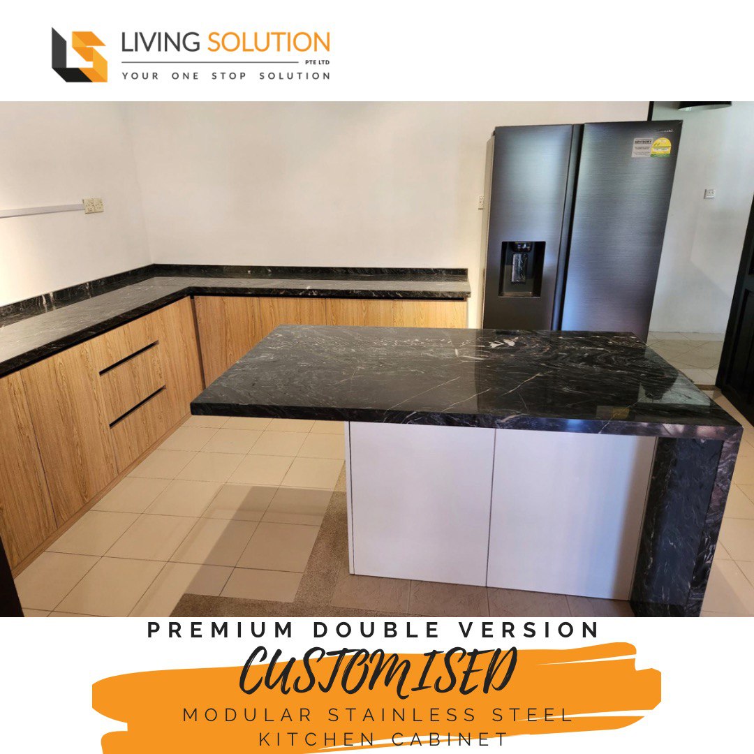 Premium Customised Modular Stainless Steel Kitchen Cabinet 2 Premium Customised Modular Stainless Steel Kitchen Cabinet