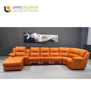 Alis Corner Leather Recliner Sofa