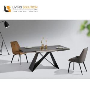 Jared Sintered Stone Side Extendable Dining Table