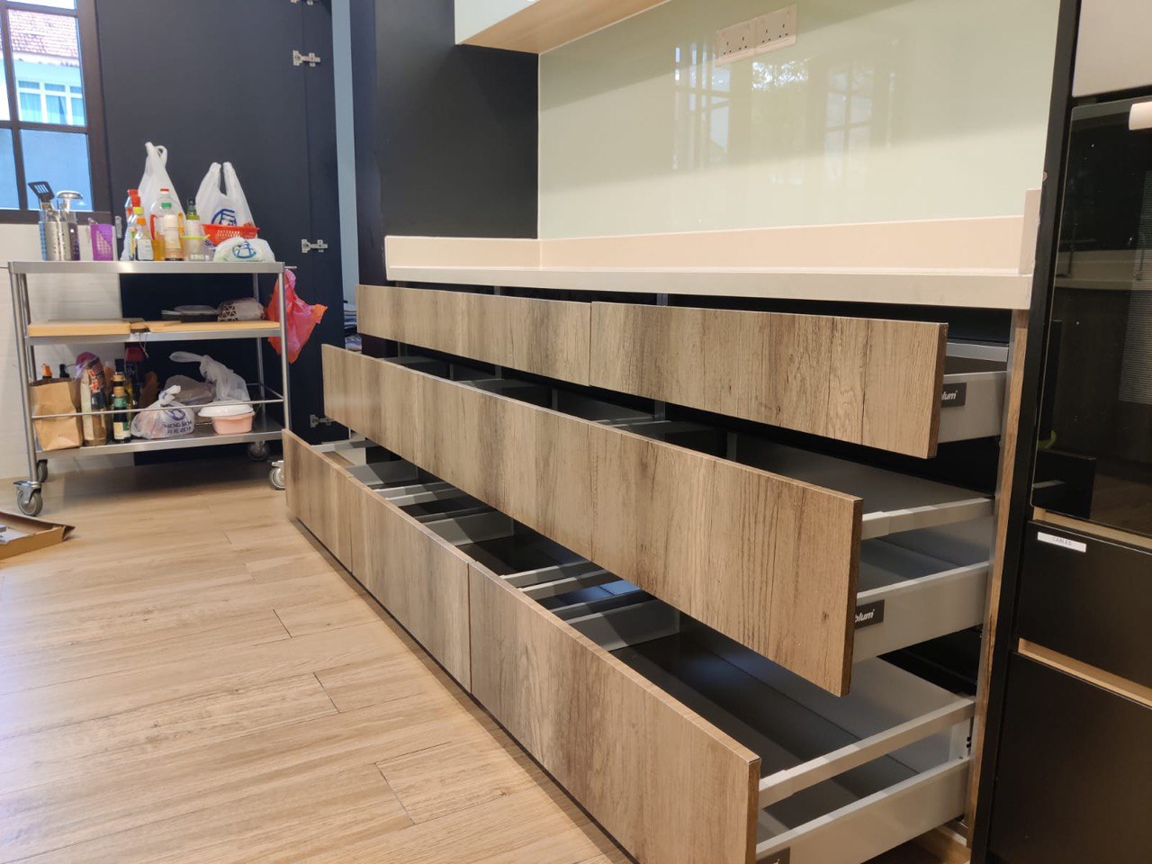 Premium Customised Modular Stainless Steel Kitchen Cabinet 8 Japandi Modern Premium Customised Modular Stainless Steel Kitchen Cabinet