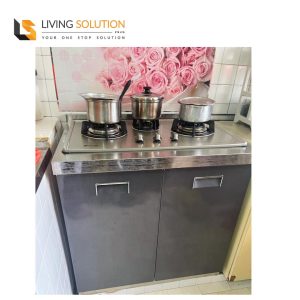 100cm Modular Stove Stainless Steel Kitchen Cabinet