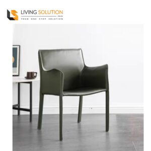 Katzen Saddle Leather Dining Chair