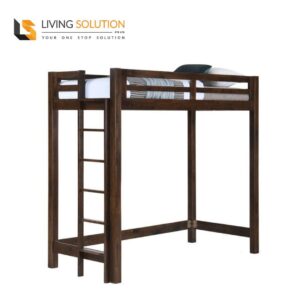 Ale Wooden Loft Bed Cigar Oak