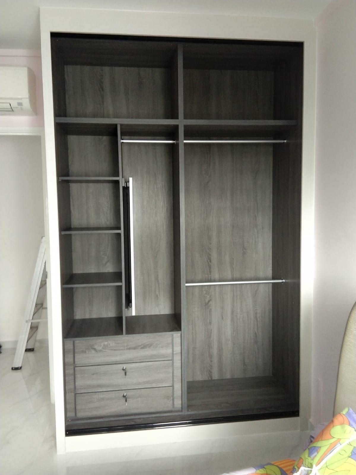 Customisable Swing or Sliding Wardrobe Custom Furniture in Singapore at Living Solution