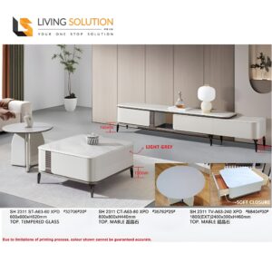 Terris Coffee Table Set TV Console